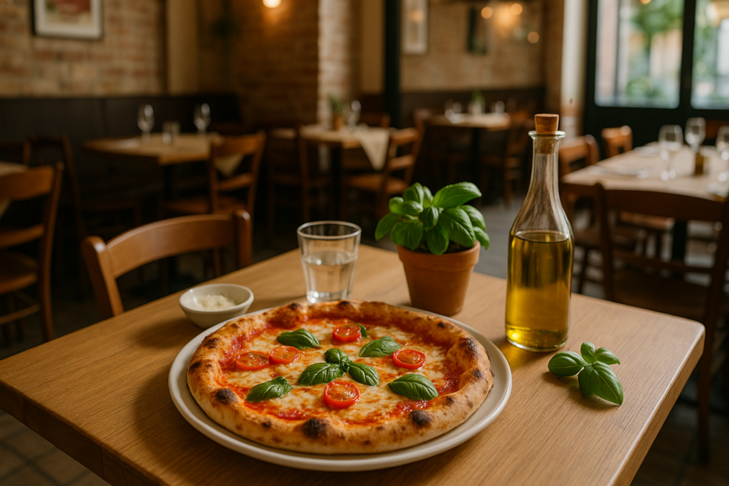 Oryginalna pizza na chrupiącym cieście podana w włoskiej restauracji Semola w Ursusie